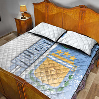 Argentina Football Quilt Bed Set La Albiceleste Soccer - Road To Champion
