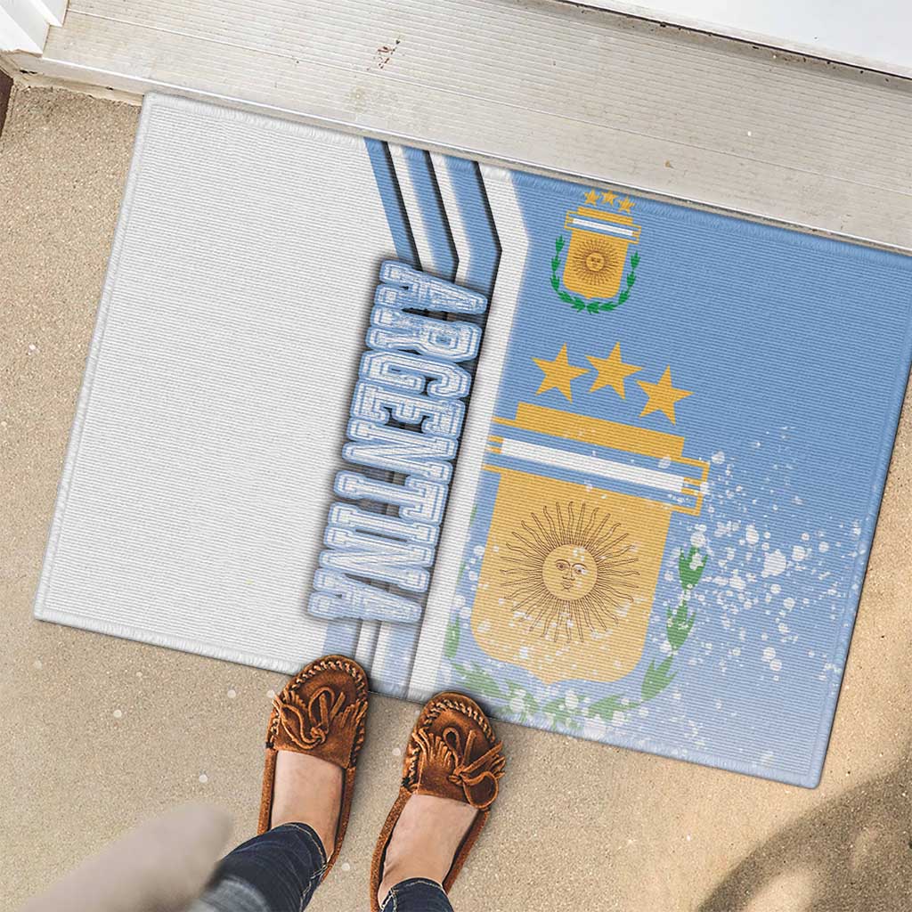 Argentina Football Rubber Doormat La Albiceleste Soccer - Road To Champion
