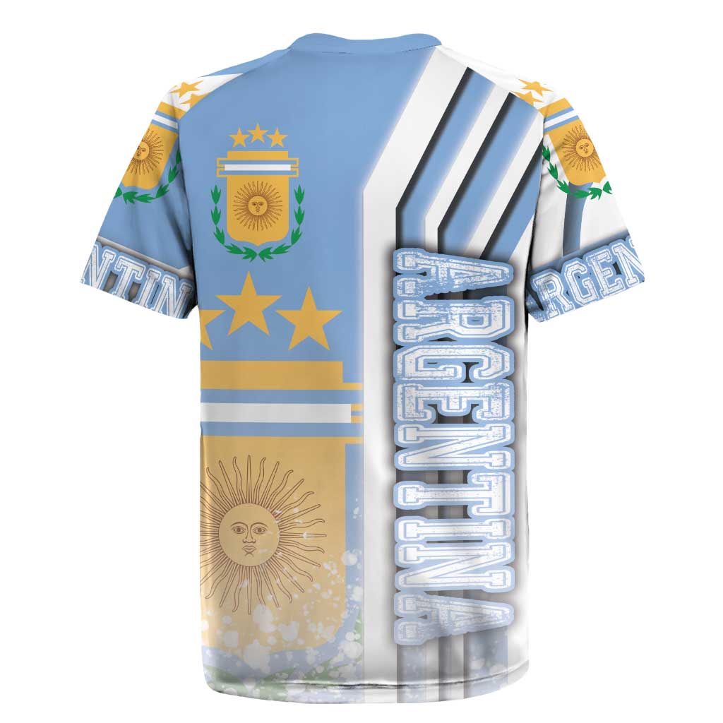 Argentina Football Rugby Jersey La Albiceleste Soccer - Road To Champion