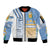 Argentina Football Sleeve Zip Bomber Jacket La Albiceleste Soccer - Road To Champion