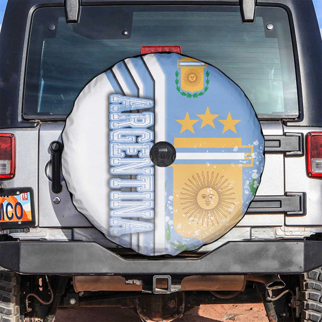 Argentina Football Spare Tire Cover La Albiceleste Soccer - Road To Champion