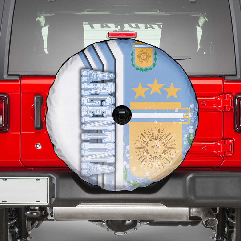 Argentina Football Spare Tire Cover La Albiceleste Soccer - Road To Champion