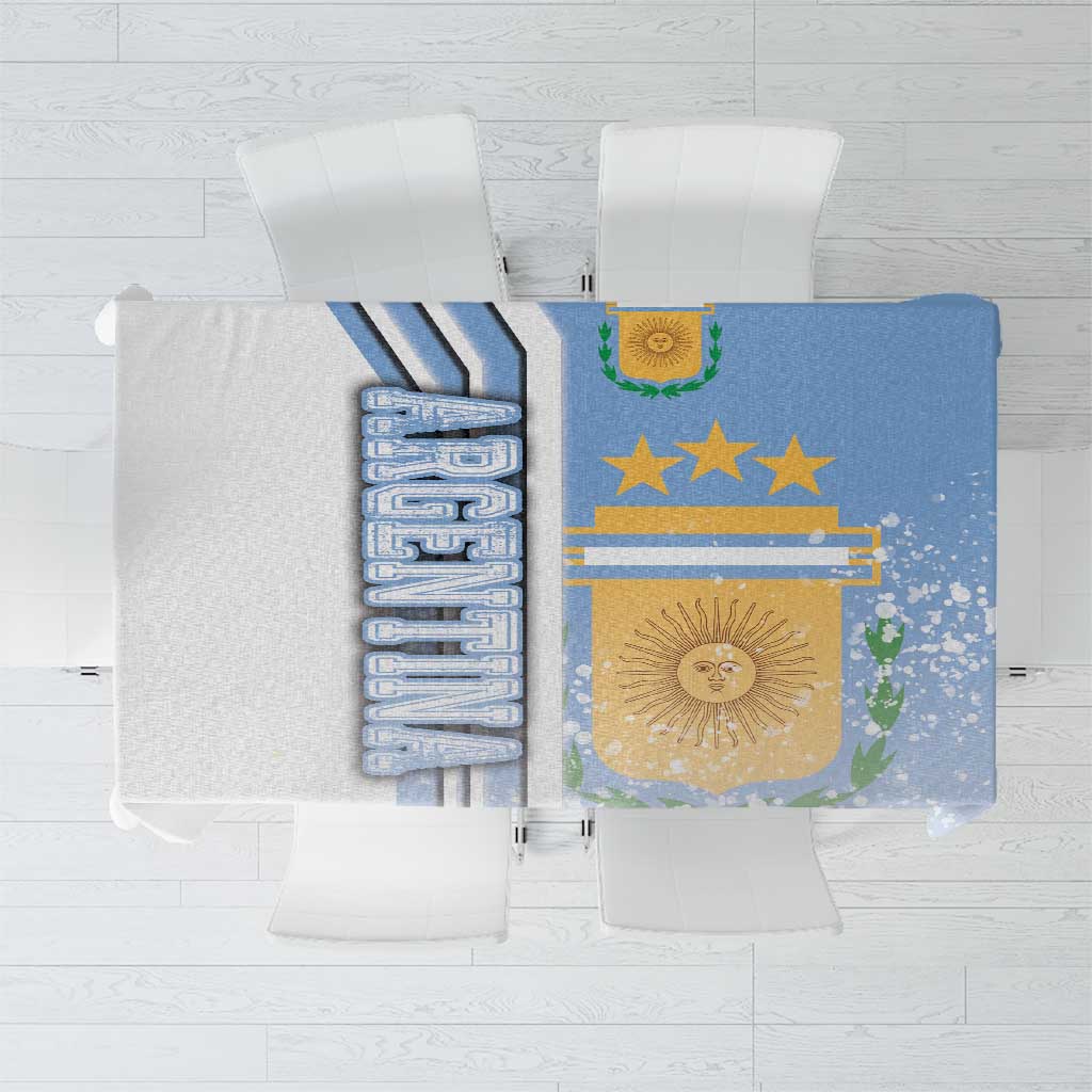 Argentina Football Tablecloth La Albiceleste Soccer - Road To Champion