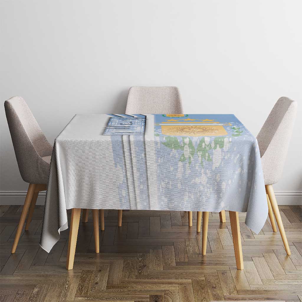 Argentina Football Tablecloth La Albiceleste Soccer - Road To Champion