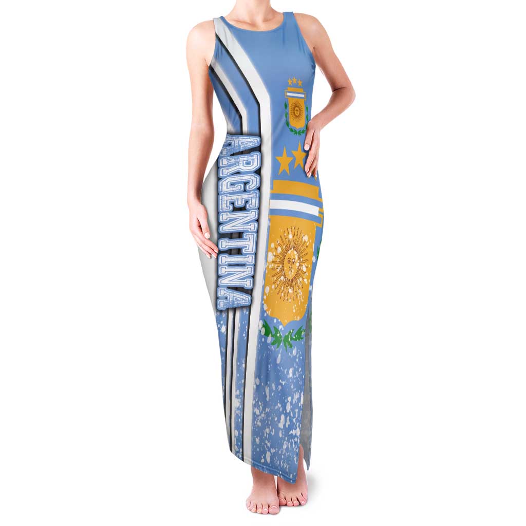 Argentina Football Tank Maxi Dress La Albiceleste Soccer - Road To Champion