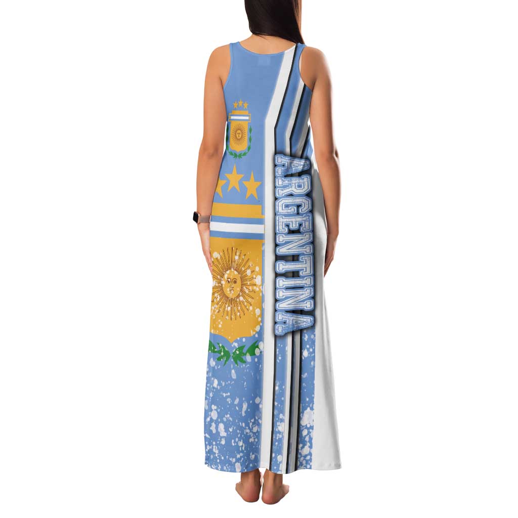 Argentina Football Tank Maxi Dress La Albiceleste Soccer - Road To Champion