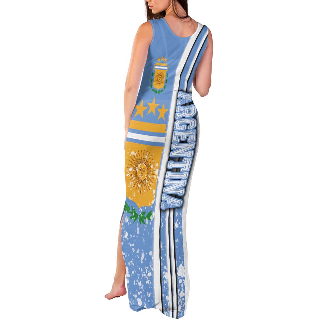 Argentina Football Tank Maxi Dress La Albiceleste Soccer - Road To Champion