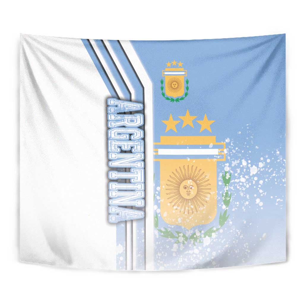 Argentina Football Tapestry La Albiceleste Soccer - Road To Champion