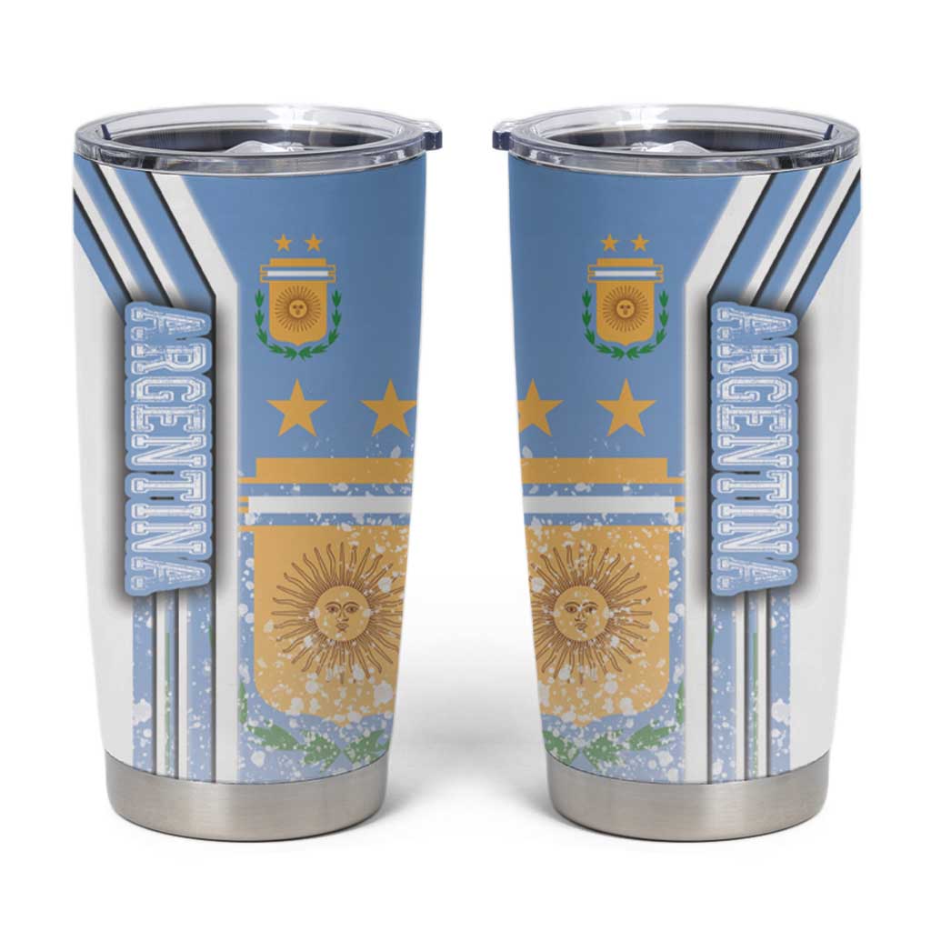Argentina Football Tumbler Cup La Albiceleste Soccer - Road To Champion