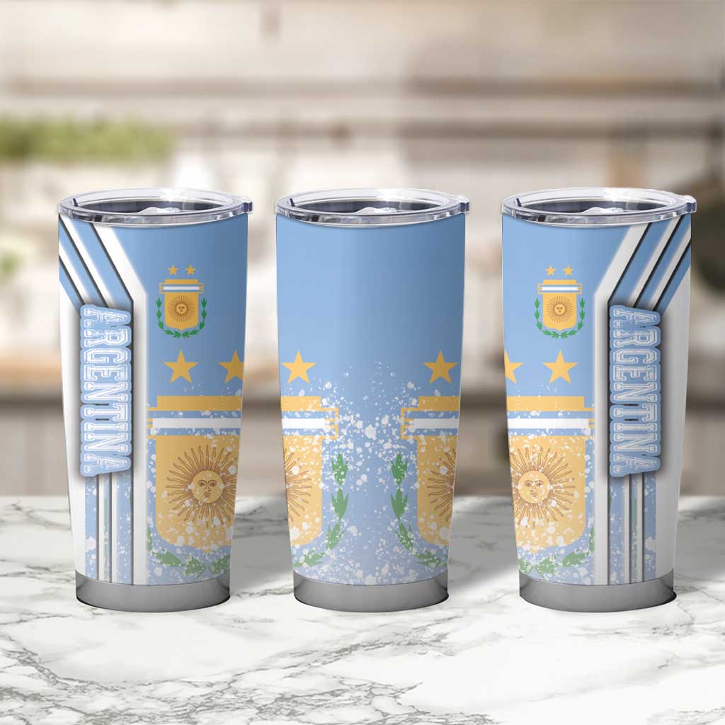 Argentina Football Tumbler Cup La Albiceleste Soccer - Road To Champion