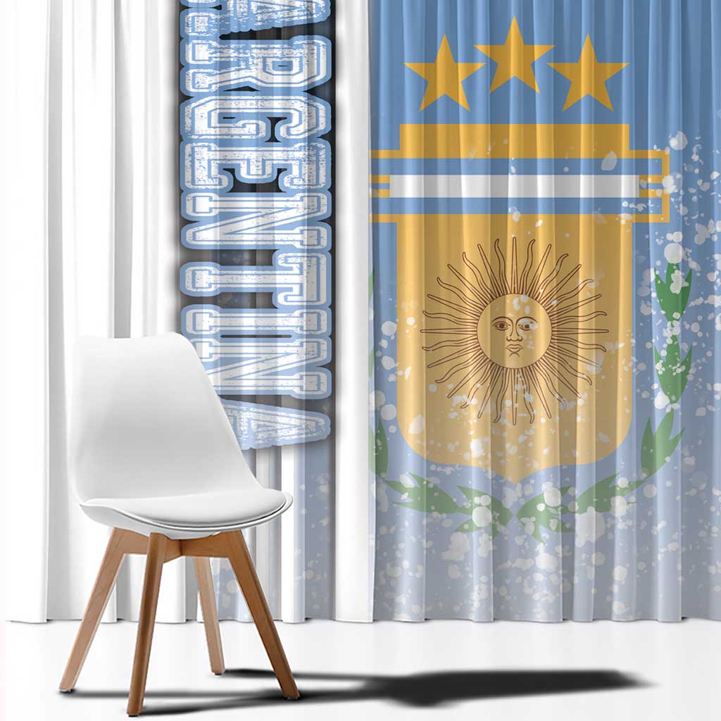Argentina Football Window Curtain La Albiceleste Soccer - Road To Champion