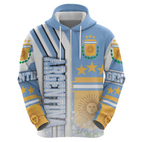 Argentina Football Zip Hoodie La Albiceleste Soccer - Road To Champion