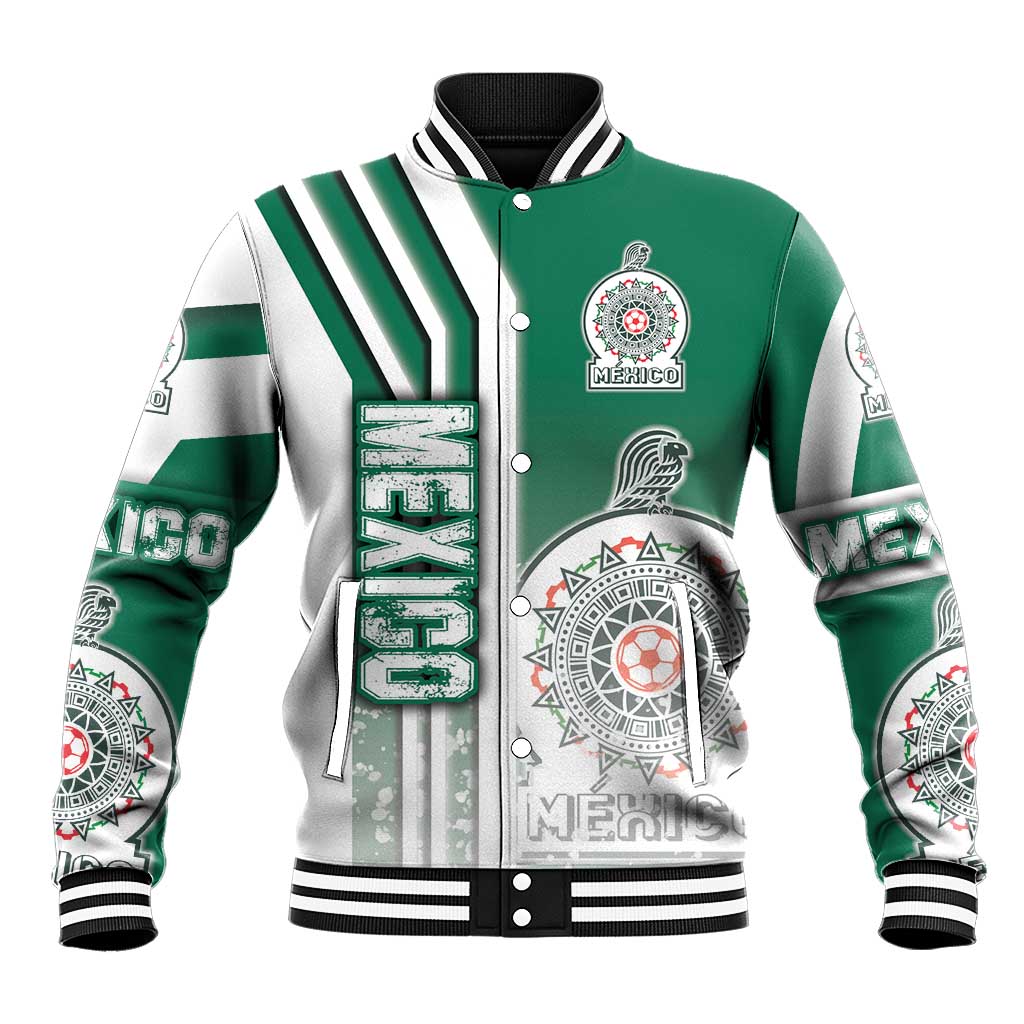 Mexico Football Baseball Jacket El Tri Soccer - Road To Champion - Wonder Print Shop