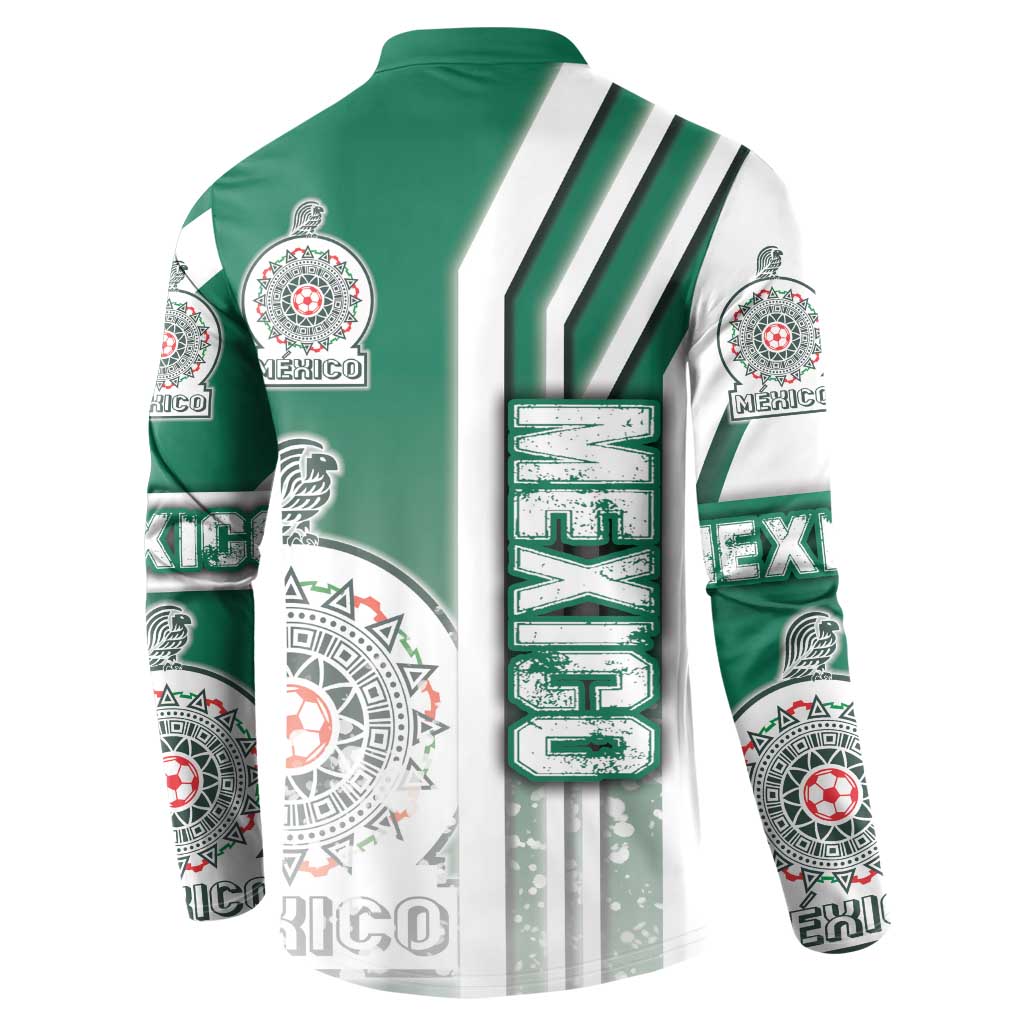 Mexico Football Button Sweatshirt El Tri Soccer - Road To Champion - Wonder Print Shop