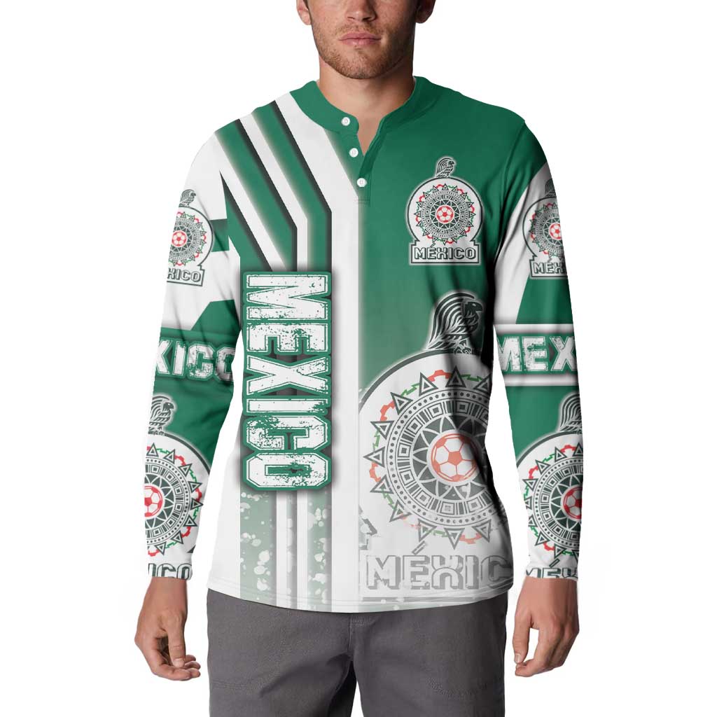 Mexico Football Button Sweatshirt El Tri Soccer - Road To Champion - Wonder Print Shop
