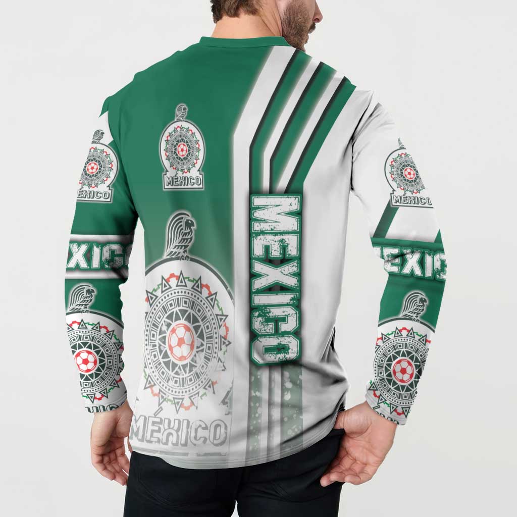 Mexico Football Button Sweatshirt El Tri Soccer - Road To Champion - Wonder Print Shop