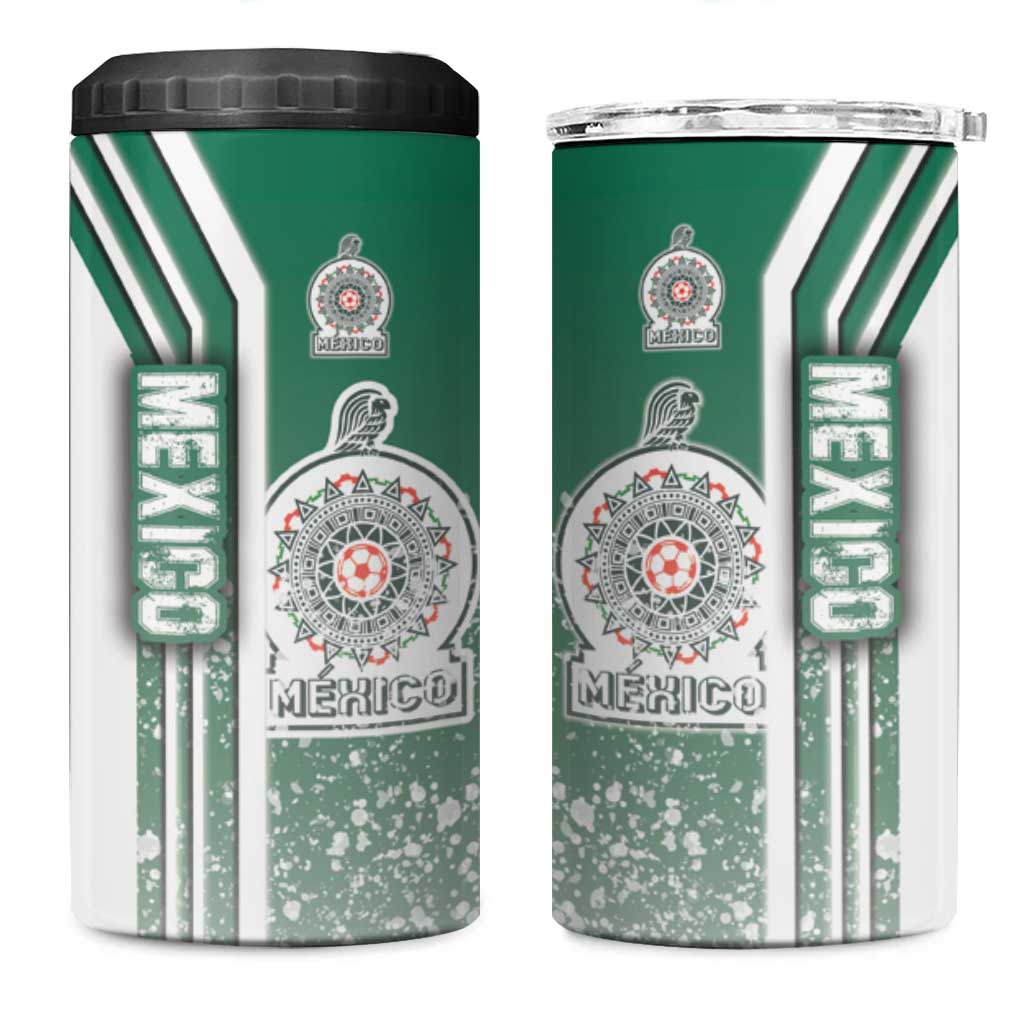 Mexico Football 4 in 1 Can Cooler Tumbler El Tri Soccer - Road To Champion - Wonder Print Shop