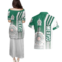 Mexico Football Couples Matching Puletasi and Hawaiian Shirt El Tri Soccer - Road To Champion - Wonder Print Shop