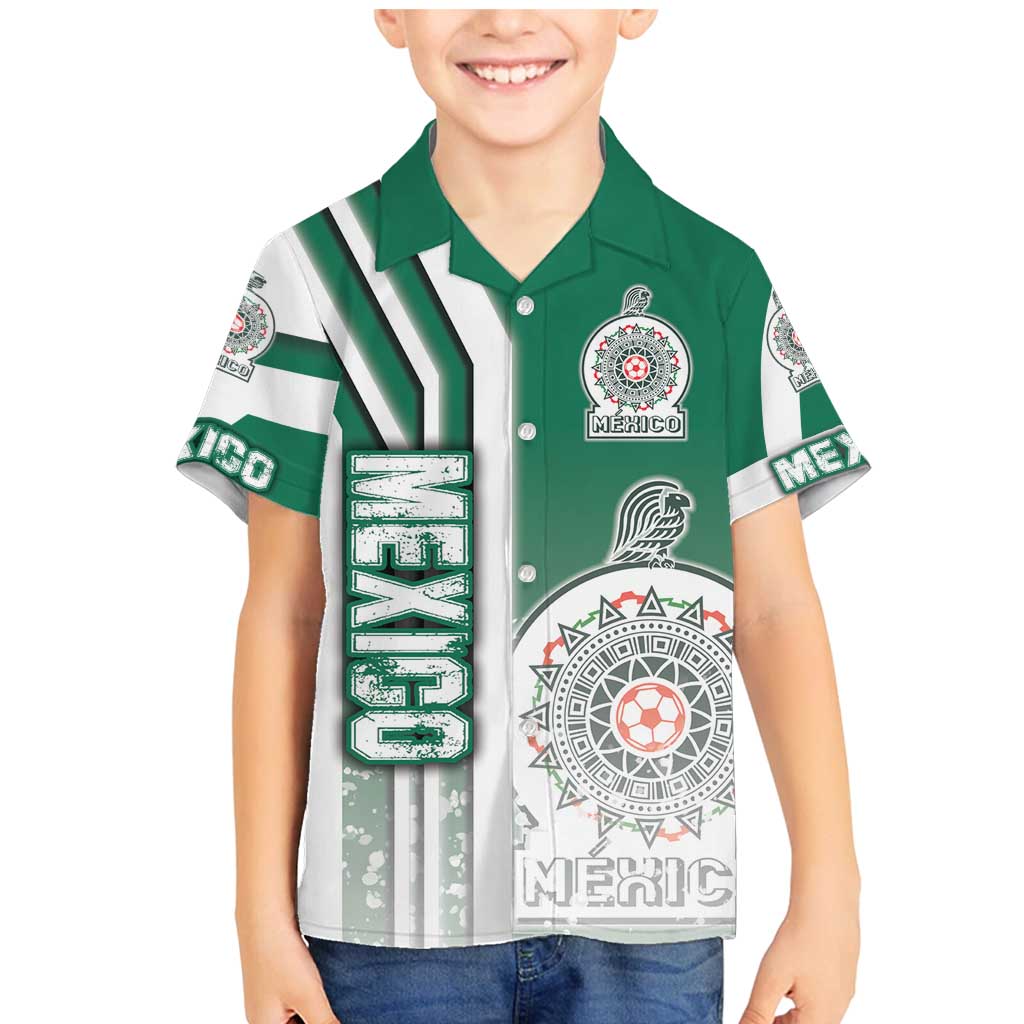 Mexico Football Family Matching Mermaid Dress and Hawaiian Shirt El Tri Soccer - Road To Champion - Wonder Print Shop