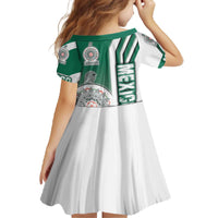 Mexico Football Family Matching Off The Shoulder Long Sleeve Dress and Hawaiian Shirt El Tri Soccer - Road To Champion - Wonder Print Shop