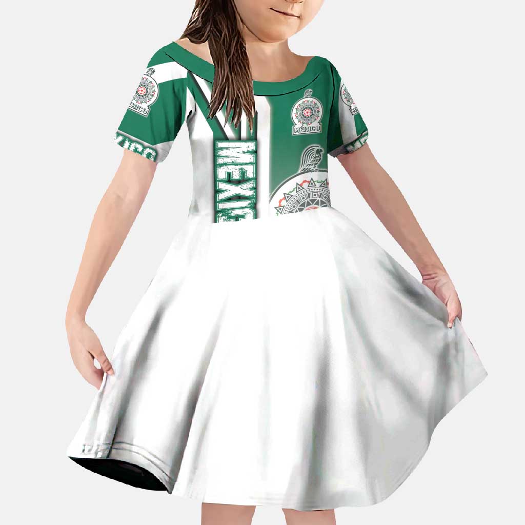 Mexico Football Family Matching Off Shoulder Maxi Dress and Hawaiian Shirt El Tri Soccer - Road To Champion - Wonder Print Shop