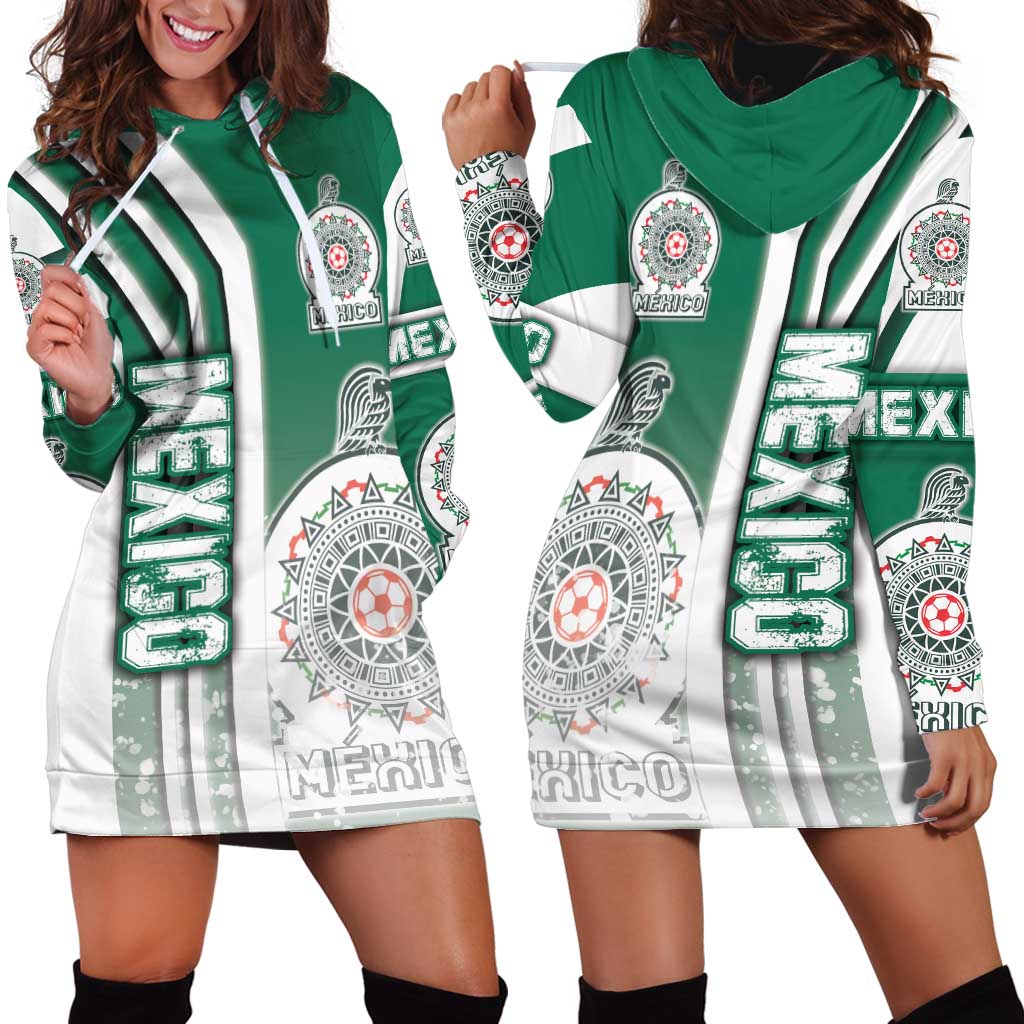 Mexico Football Hoodie Dress El Tri Soccer - Road To Champion - Wonder Print Shop