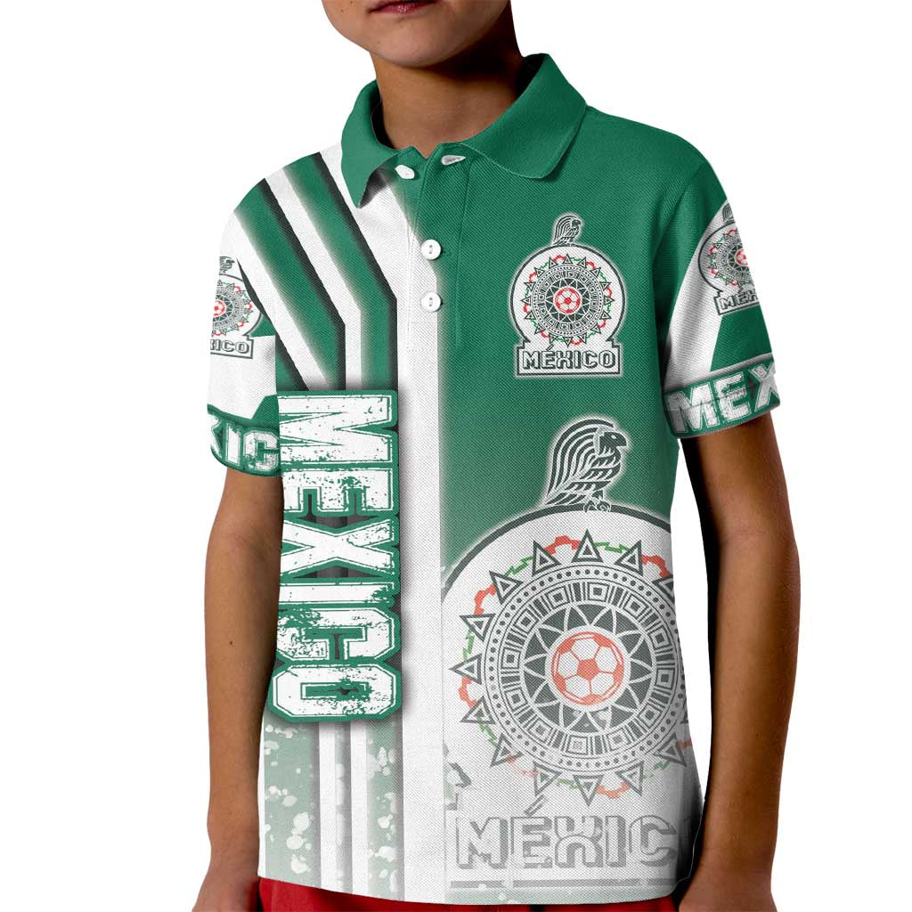 Mexico Football Kid Polo Shirt El Tri Soccer - Road To Champion - Wonder Print Shop
