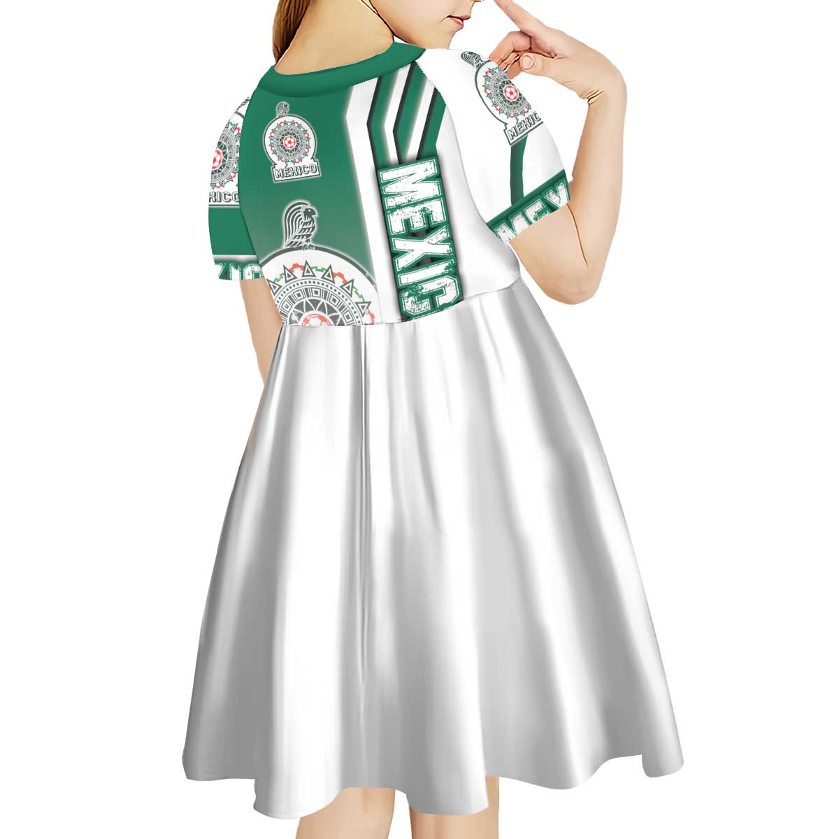 Mexico Football Kid Short Sleeve Dress El Tri Soccer - Road To Champion - Wonder Print Shop