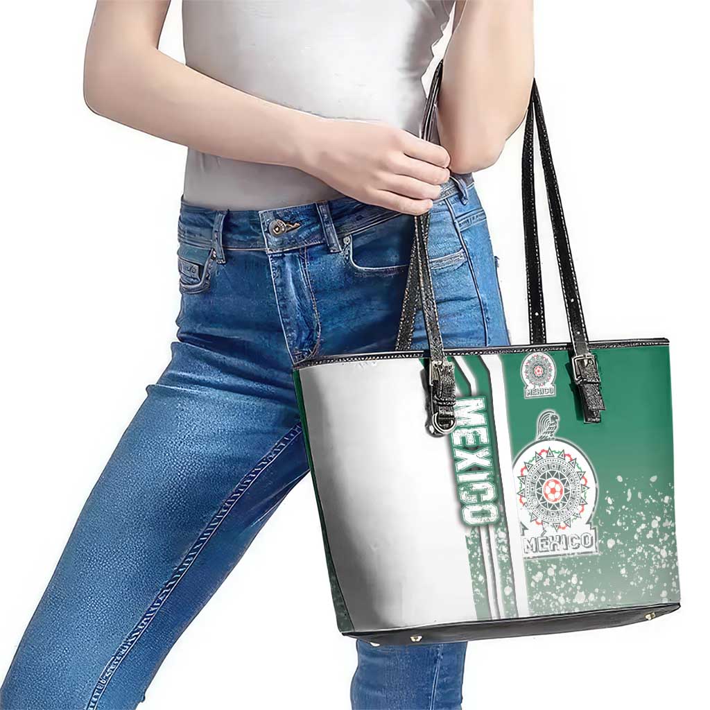 Mexico Football Leather Tote Bag El Tri Soccer - Road To Champion - Wonder Print Shop