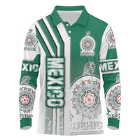 Mexico Football Long Sleeve Polo Shirt El Tri Soccer - Road To Champion - Wonder Print Shop