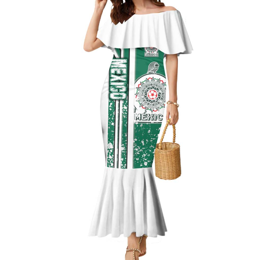 Mexico Football Mermaid Dress El Tri Soccer - Road To Champion - Wonder Print Shop