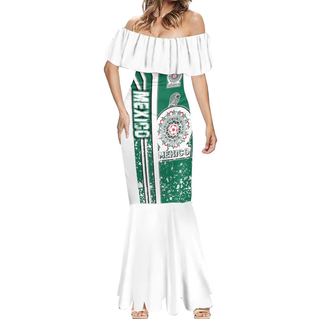 Mexico Football Mermaid Dress El Tri Soccer - Road To Champion - Wonder Print Shop