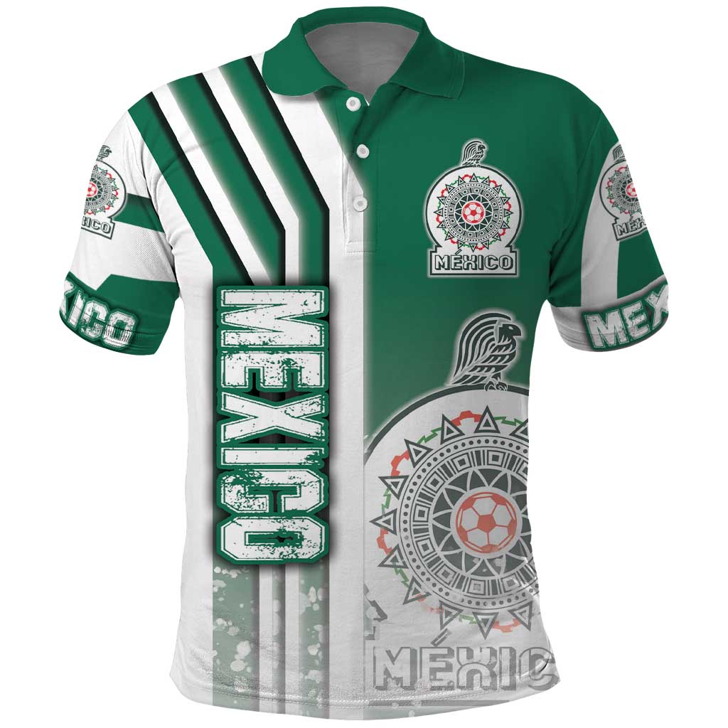 Mexico Football Polo Shirt El Tri Soccer - Road To Champion - Wonder Print Shop