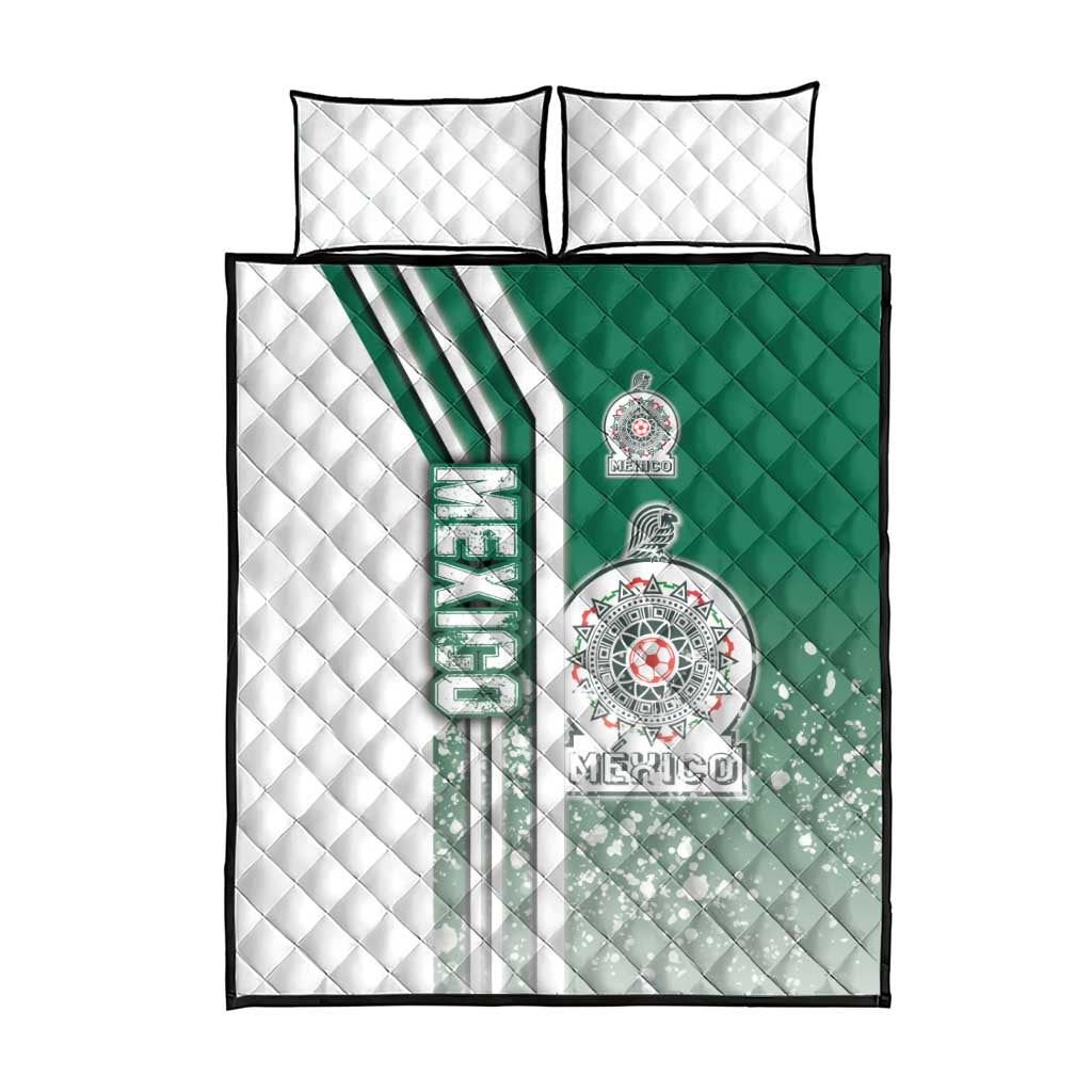 Mexico Football Quilt Bed Set El Tri Soccer - Road To Champion - Wonder Print Shop