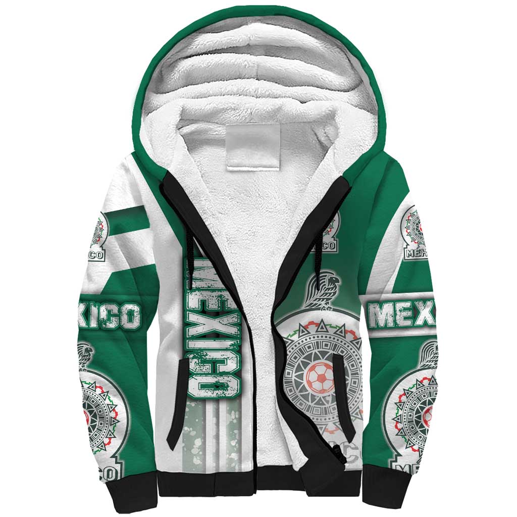 Mexico Football Sherpa Hoodie El Tri Soccer - Road To Champion - Wonder Print Shop