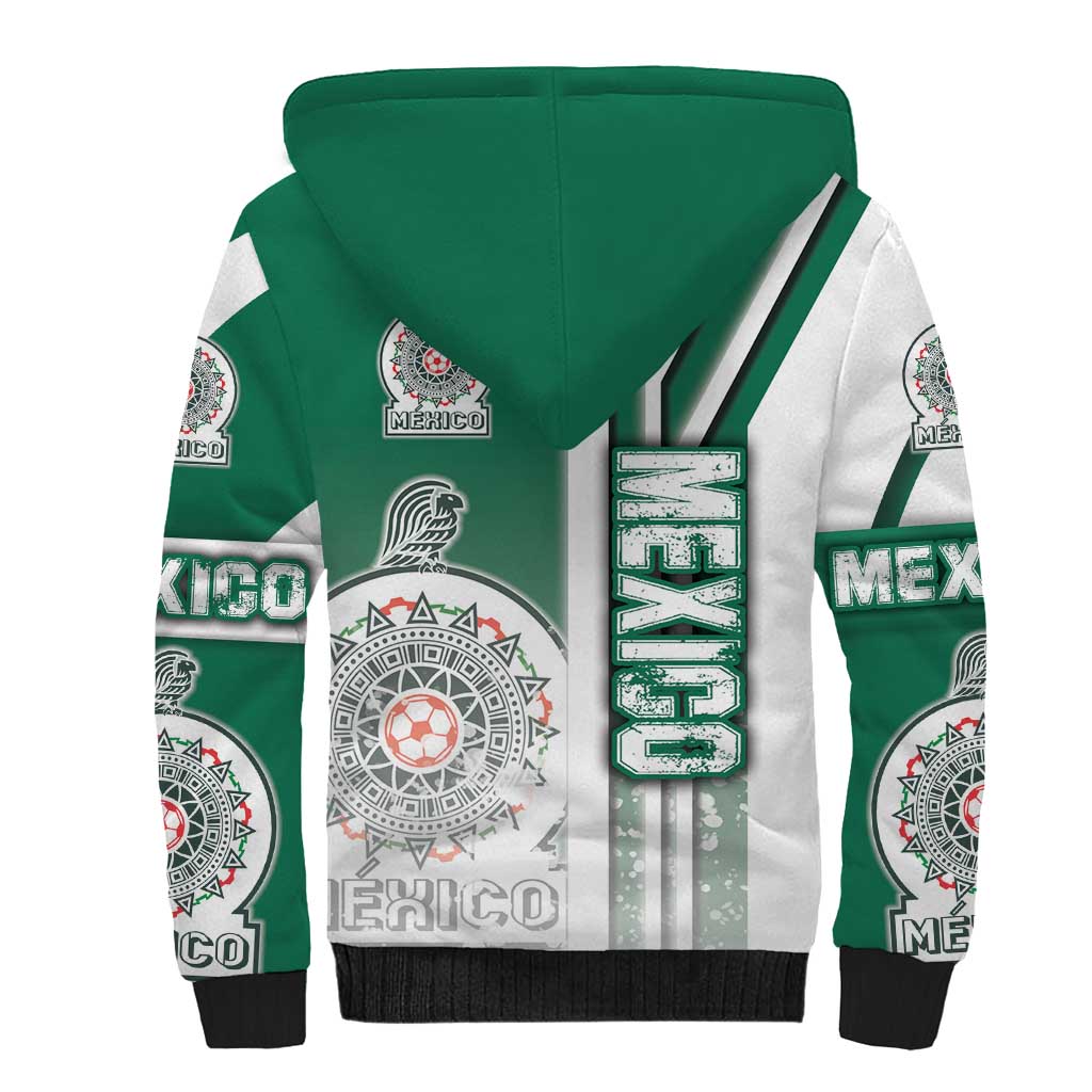 Mexico Football Sherpa Hoodie El Tri Soccer - Road To Champion - Wonder Print Shop