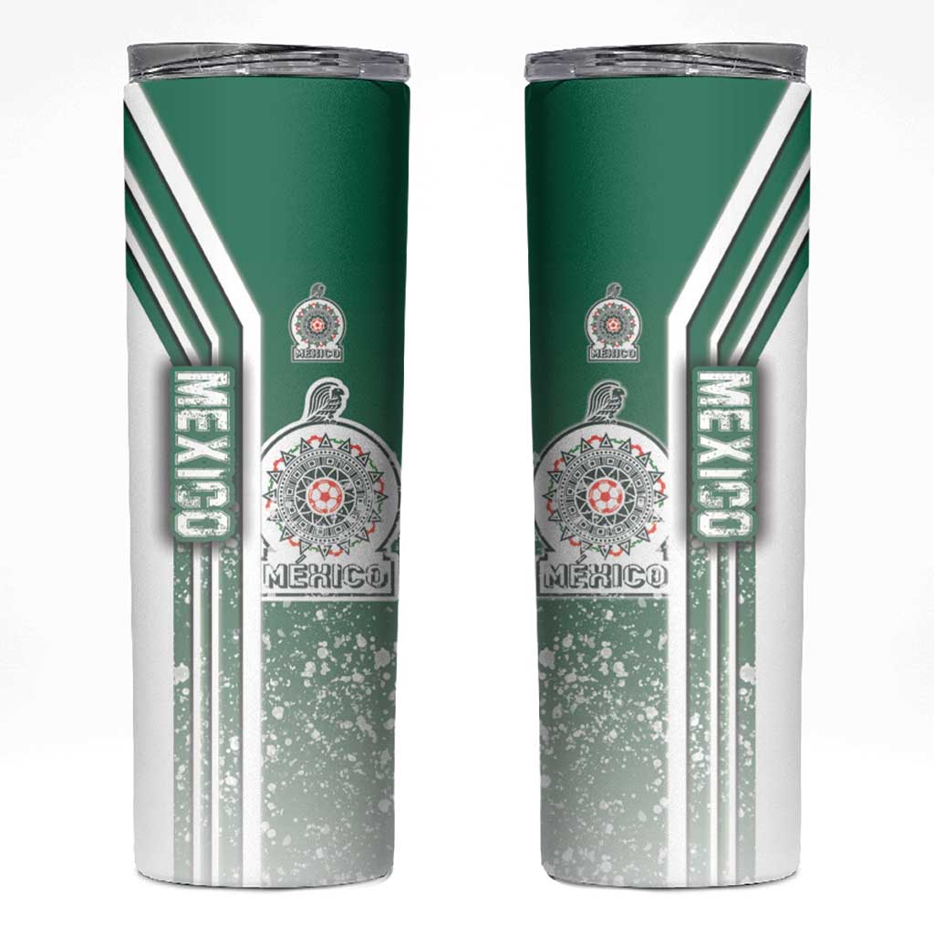 Mexico Football Skinny Tumbler El Tri Soccer - Road To Champion - Wonder Print Shop