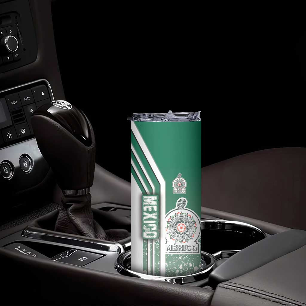 Mexico Football Skinny Tumbler El Tri Soccer - Road To Champion - Wonder Print Shop