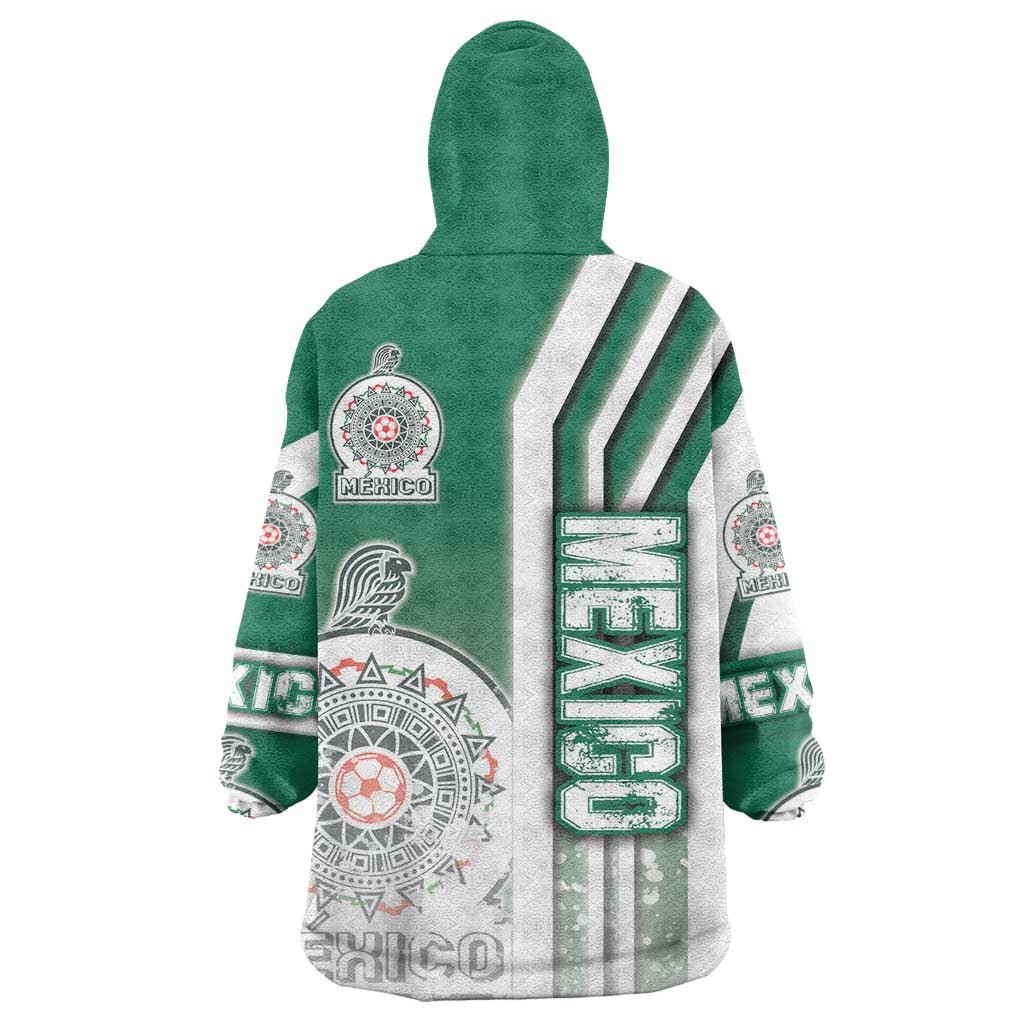 Mexico Football Wearable Blanket Hoodie El Tri Soccer - Road To Champion - Wonder Print Shop