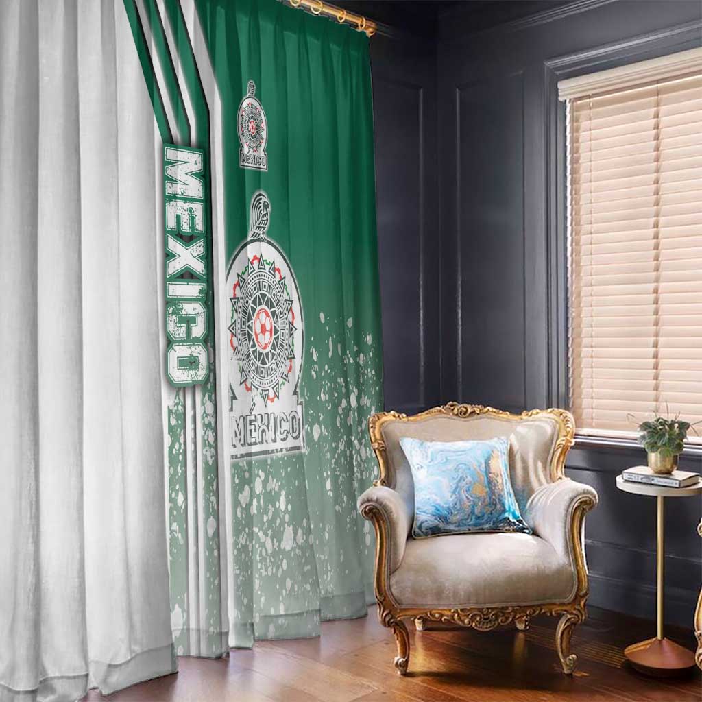 Mexico Football Window Curtain El Tri Soccer - Road To Champion - Wonder Print Shop