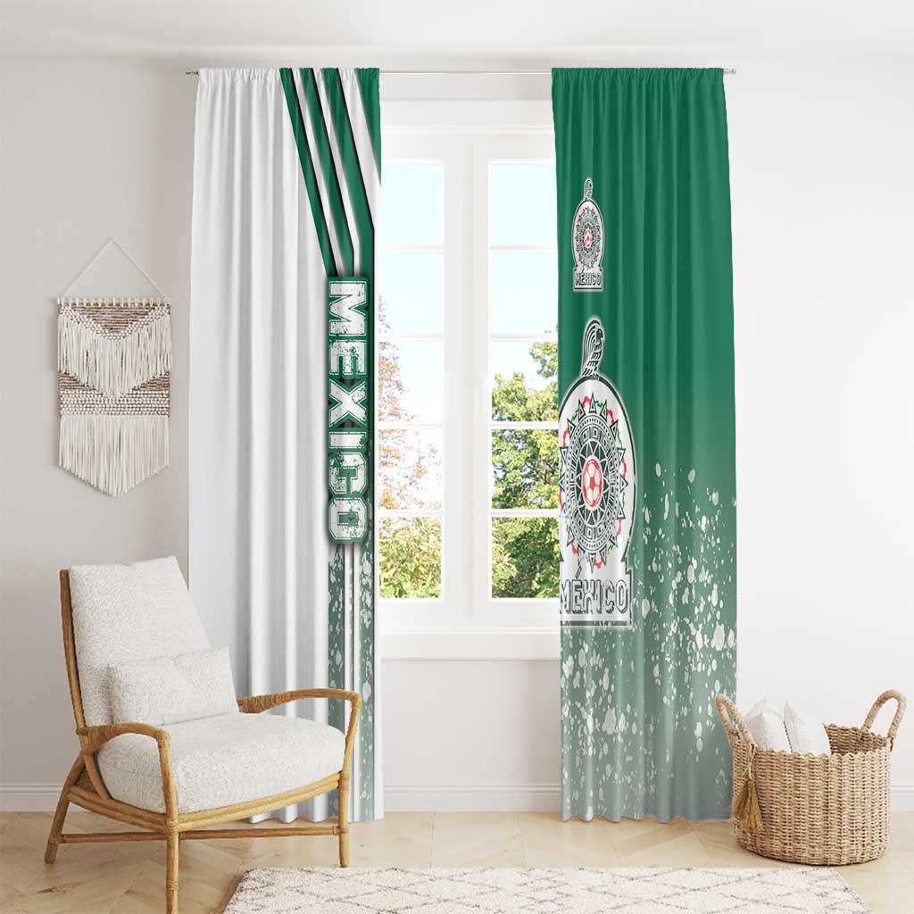 Mexico Football Window Curtain El Tri Soccer - Road To Champion - Wonder Print Shop