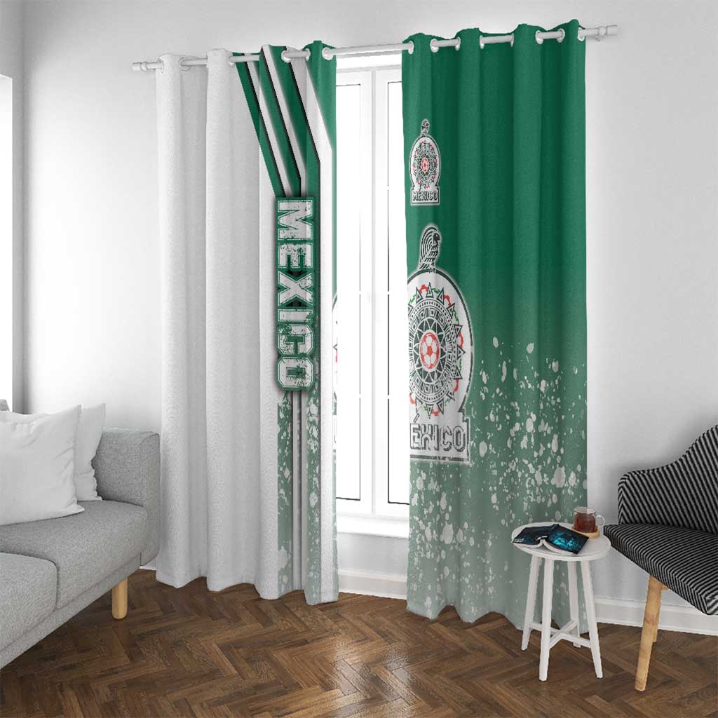 Mexico Football Window Curtain El Tri Soccer - Road To Champion - Wonder Print Shop