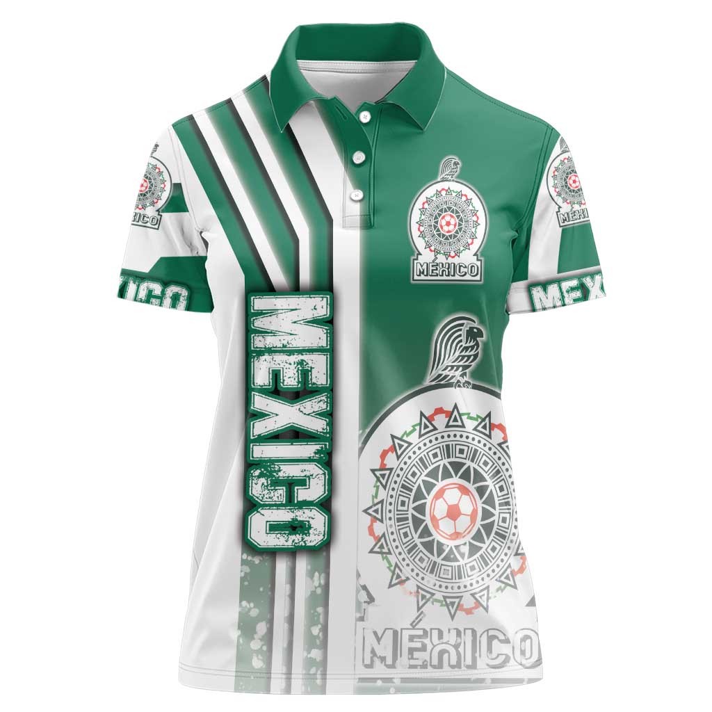 Mexico Football Women Polo Shirt El Tri Soccer - Road To Champion - Wonder Print Shop