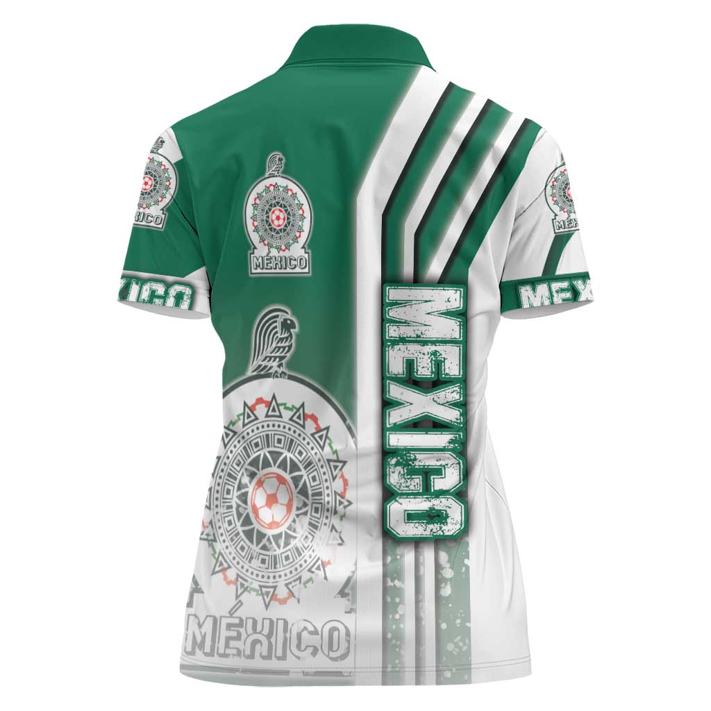 Mexico Football Women Polo Shirt El Tri Soccer - Road To Champion - Wonder Print Shop