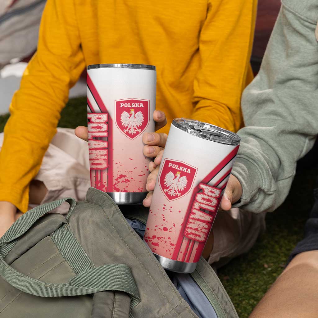 Poland Football Tumbler Cup Polska Eagles Soccer - Road To Champion