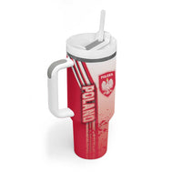 Poland Football Tumbler With Handle Polska Eagles Soccer - Road To Champion
