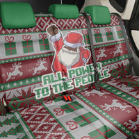 Africa Christmas Black Santa Fist Back Car Seat Cover All Power to the People - Wonder Print Shop
