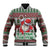 Africa Christmas Black Santa Fist Baseball Jacket All Power to the People - Wonder Print Shop
