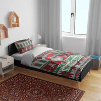 Africa Christmas Black Santa Fist Bedding Set All Power to the People - Wonder Print Shop