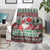 Africa Christmas Black Santa Fist Blanket All Power to the People